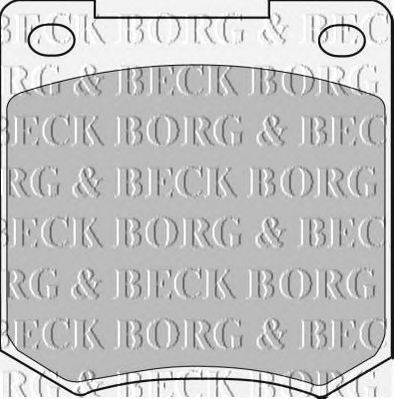 BORG & BECK bbp1054 -  Комплект тормозных колодок, дисковый тормоз